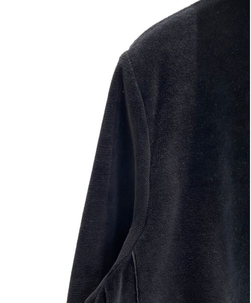 PRADA（プラダ）PRADA (プラダ) ベロア ジップ フーディ ブラック サイズ:Mの古着・服飾アイテム