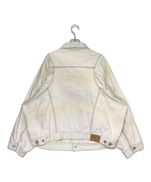 BALENCIAGA（バレンシアガ）BALENCIAGA (バレンシアガ) デニムジャケット ホワイト サイズ:32の古着・服飾アイテム