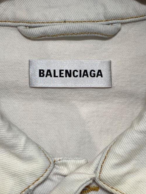 BALENCIAGA（バレンシアガ）BALENCIAGA (バレンシアガ) デニムジャケット ホワイト サイズ:32の古着・服飾アイテム