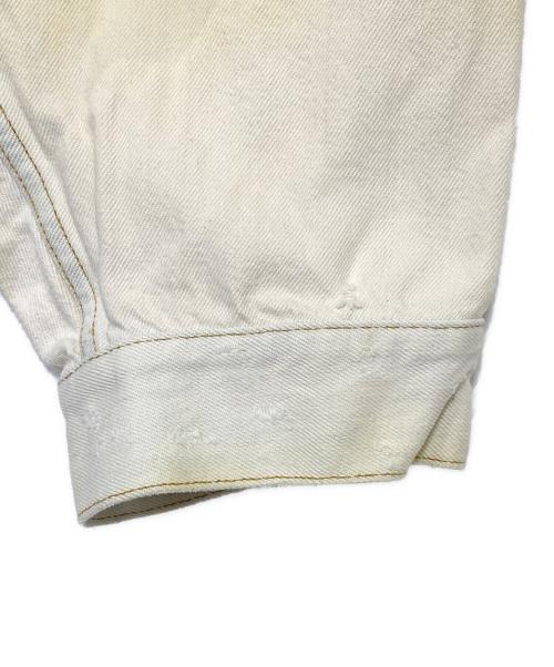 BALENCIAGA（バレンシアガ）BALENCIAGA (バレンシアガ) デニムジャケット ホワイト サイズ:32の古着・服飾アイテム
