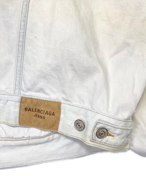 BALENCIAGA（バレンシアガ）BALENCIAGA (バレンシアガ) デニムジャケット ホワイト サイズ:32の古着・服飾アイテム