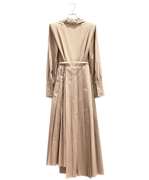 FENDI（フェンディ）FENDI (フェンディ) オープンカラードレスワンピース ブラウン サイズ:36の古着・服飾アイテム