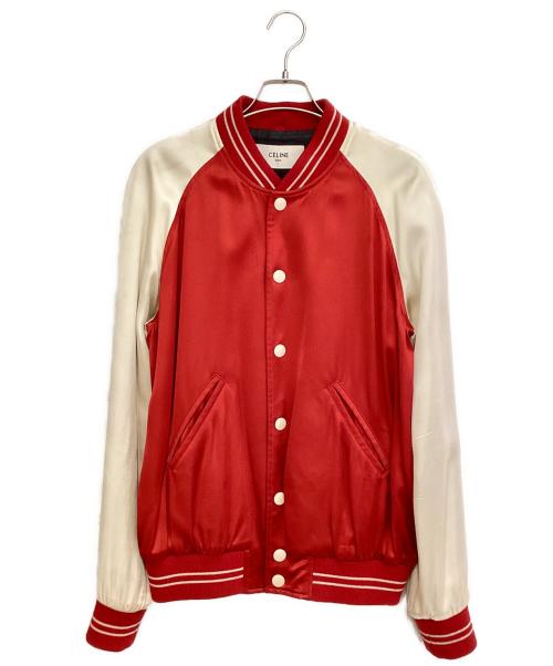 CELINE（セリーヌ）CELINE (セリーヌ) 21SS THE DANCING KID TEDDY JACKET レッド×アイボリー サイズ:44の古着・服飾アイテム
