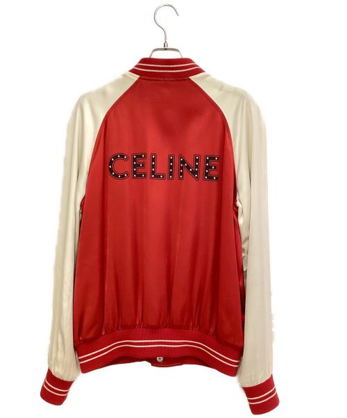 CELINE（セリーヌ）CELINE (セリーヌ) 21SS THE DANCING KID TEDDY JACKET レッド×アイボリー サイズ:44の古着・服飾アイテム