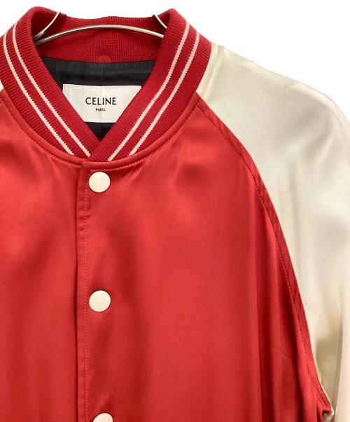 CELINE（セリーヌ）CELINE (セリーヌ) 21SS THE DANCING KID TEDDY JACKET レッド×アイボリー サイズ:44の古着・服飾アイテム