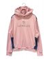 MONCLER（モンクレール）の古着「Logo-Print Panelled Hoodie」｜ピンク