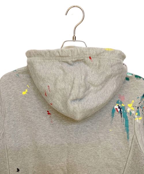 Dior（ディオール）Dior (ディオール) 刺繍ペイントプルオーバーパーカー グレー サイズ:Sの古着・服飾アイテム