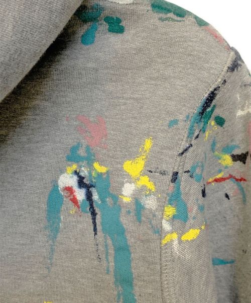 Dior（ディオール）Dior (ディオール) 刺繍ペイントプルオーバーパーカー グレー サイズ:Sの古着・服飾アイテム