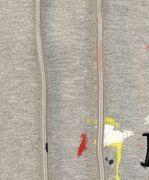 Dior（ディオール）Dior (ディオール) 刺繍ペイントプルオーバーパーカー グレー サイズ:Sの古着・服飾アイテム