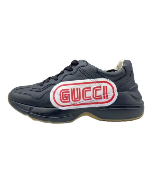 GUCCI（グッチ）GUCCI (グッチ) ライトンスニーカー ブラック サイズ:6 1/2の古着・服飾アイテム