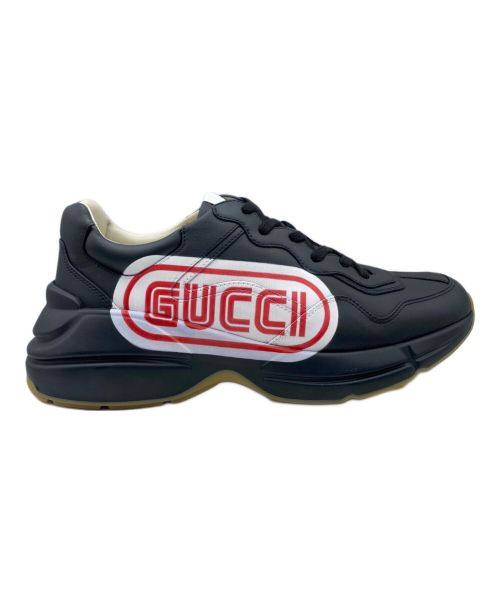 GUCCI（グッチ）GUCCI (グッチ) ライトンスニーカー ブラック サイズ:6 1/2の古着・服飾アイテム