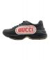 GUCCI (グッチ) ライトンレザースニーカー ブラック サイズ:6 1/2：59800円