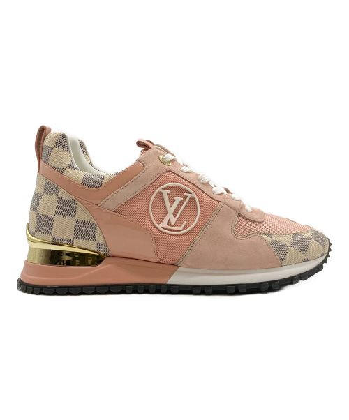LOUIS VUITTON（ルイ ヴィトン）LOUIS VUITTON (ルイ ヴィトン) ダミエ アズール ランアウェイ ラインスニーカー ピンク サイズ:38の古着・服飾アイテム