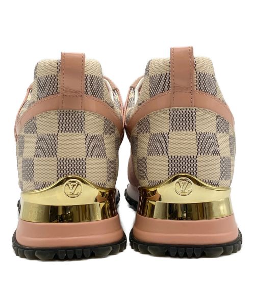 LOUIS VUITTON（ルイ ヴィトン）LOUIS VUITTON (ルイ ヴィトン) ダミエ アズール ランアウェイ ラインスニーカー ピンク サイズ:38の古着・服飾アイテム