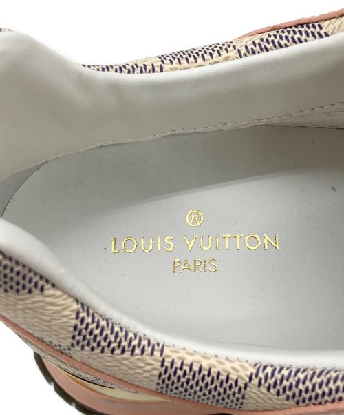 LOUIS VUITTON（ルイ ヴィトン）LOUIS VUITTON (ルイ ヴィトン) ダミエ アズール ランアウェイ ラインスニーカー ピンク サイズ:38の古着・服飾アイテム