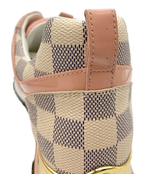LOUIS VUITTON（ルイ ヴィトン）LOUIS VUITTON (ルイ ヴィトン) ダミエ アズール ランアウェイ ラインスニーカー ピンク サイズ:38の古着・服飾アイテム