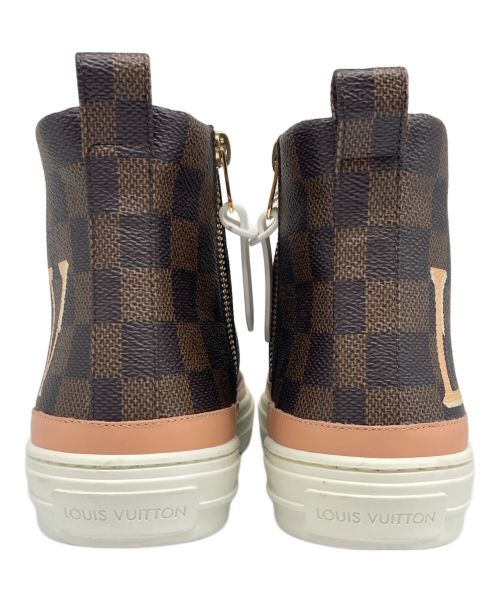 LOUIS VUITTON（ルイ ヴィトン）LOUIS VUITTON (ルイ ヴィトン) STELLAR TRAINER ブラウン×ピンク サイズ:37の古着・服飾アイテム
