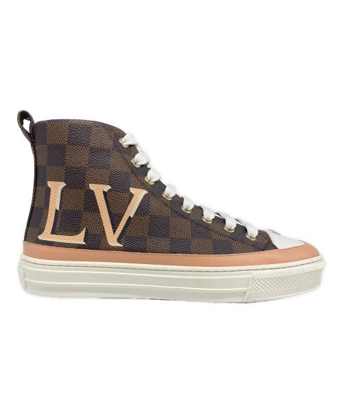 LOUIS VUITTON（ルイ ヴィトン）LOUIS VUITTON (ルイ ヴィトン) STELLAR TRAINER ブラウン×ピンク サイズ:37の古着・服飾アイテム
