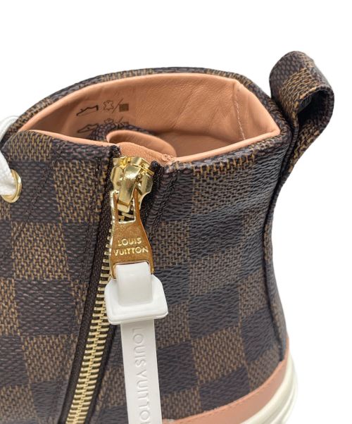 LOUIS VUITTON（ルイ ヴィトン）LOUIS VUITTON (ルイ ヴィトン) STELLAR TRAINER ブラウン×ピンク サイズ:37の古着・服飾アイテム