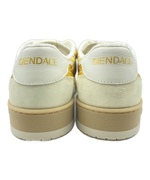 FENDACE（フェンダーチェ）FENDACE (フェンダーチェ) ローカットスニーカー ホワイト×ベージュ サイズ:7の古着・服飾アイテム