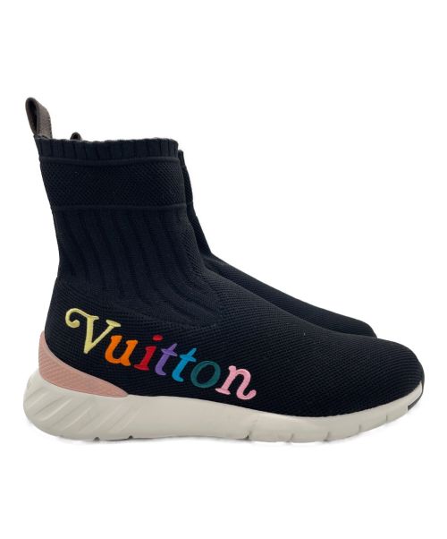 LOUIS VUITTON（ルイ ヴィトン）LOUIS VUITTON (ルイ ヴィトン) アフターゲーム ロゴ ソックス スニーカー ブラック サイズ:36の古着・服飾アイテム
