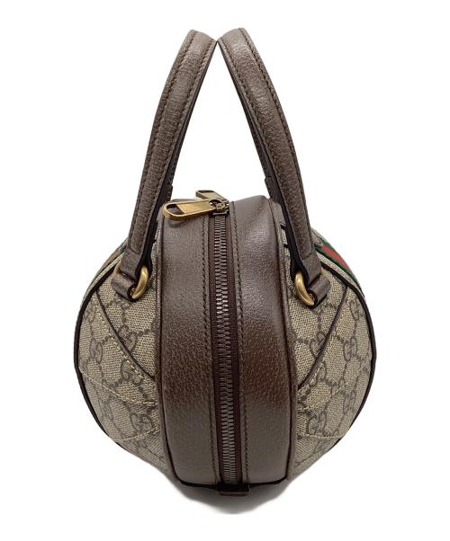 GUCCI（グッチ）GUCCI (グッチ) 2WAYハンドバッグ ブラウンの古着・服飾アイテム
