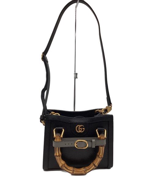 GUCCI（グッチ）GUCCI (グッチ) バンブーハンドバッグ ブラックの古着・服飾アイテム