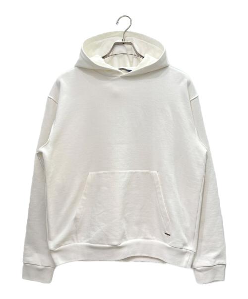 LOUIS VUITTON（ルイ ヴィトン）LOUIS VUITTON (ルイ ヴィトン) インサイドアウト プルオーバー パーカー アイボリー サイズ:Mの古着・服飾アイテム