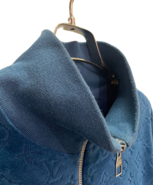 LOUIS VUITTON（ルイ ヴィトン）LOUIS VUITTON (ルイ ヴィトン) モノグラムベロアジャージーブルゾン ブルー サイズ:Mの古着・服飾アイテム