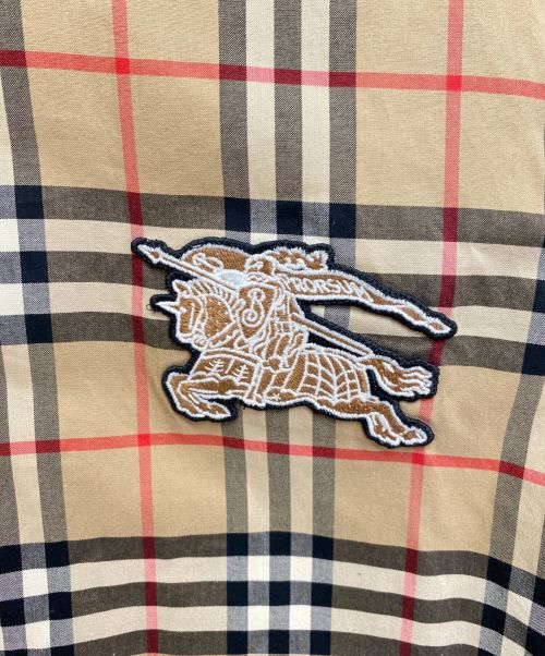 BURBERRY（バーバリー）BURBERRY (バーバリー) ロゴワッペンドレスシャツ ブラウン サイズ:Sの古着・服飾アイテム