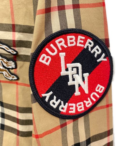 BURBERRY（バーバリー）BURBERRY (バーバリー) ロゴワッペンドレスシャツ ブラウン サイズ:Sの古着・服飾アイテム