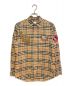 BURBERRY（バーバリー）の古着「ロゴワッペンドレスシャツ」｜ブラウン