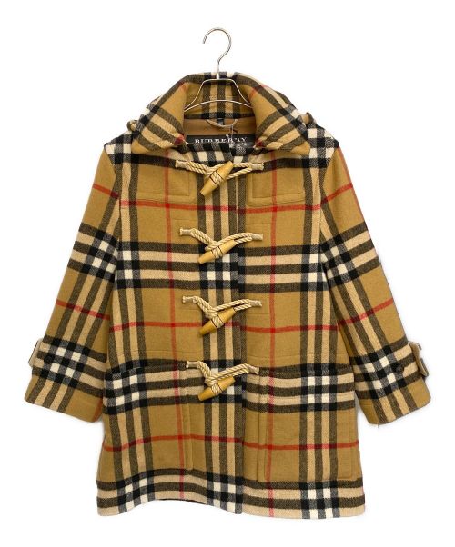 BURBERRY（バーバリー）BURBERRY (バーバリー) ×Gosha Rubchinskiy(ゴーシャ・ラブチンスキー) ノバチェックダッフルコート ブラウン サイズ:XXXSの古着・服飾アイテム
