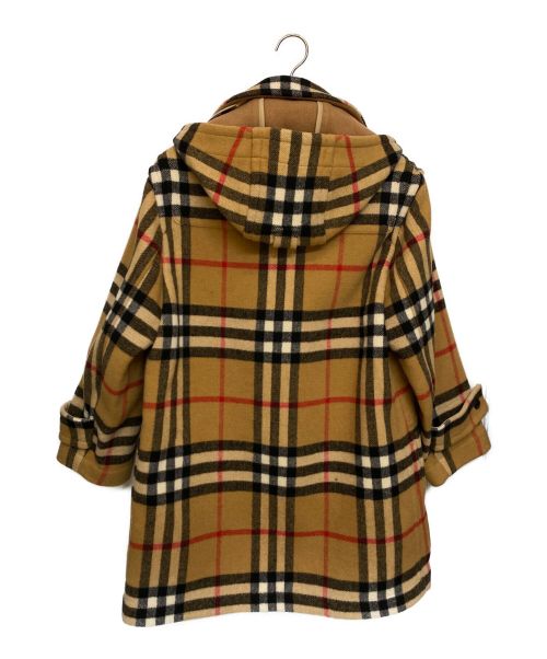 BURBERRY（バーバリー）BURBERRY (バーバリー) ×Gosha Rubchinskiy(ゴーシャ・ラブチンスキー) ノバチェックダッフルコート ブラウン サイズ:XXXSの古着・服飾アイテム