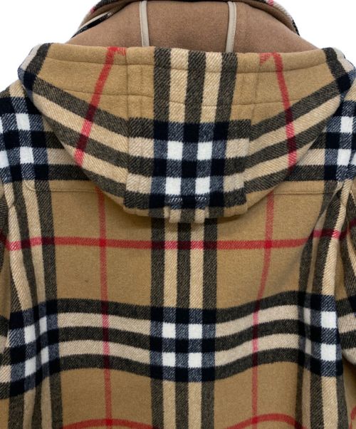 BURBERRY（バーバリー）BURBERRY (バーバリー) ×Gosha Rubchinskiy(ゴーシャ・ラブチンスキー) ノバチェックダッフルコート ブラウン サイズ:XXXSの古着・服飾アイテム