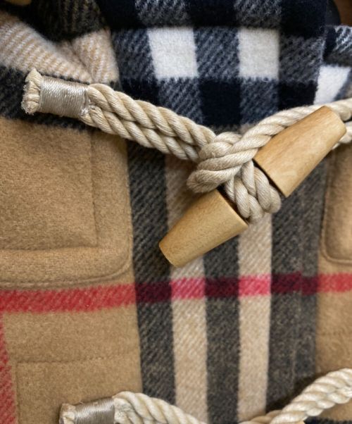 BURBERRY（バーバリー）BURBERRY (バーバリー) ×Gosha Rubchinskiy(ゴーシャ・ラブチンスキー) ノバチェックダッフルコート ブラウン サイズ:XXXSの古着・服飾アイテム
