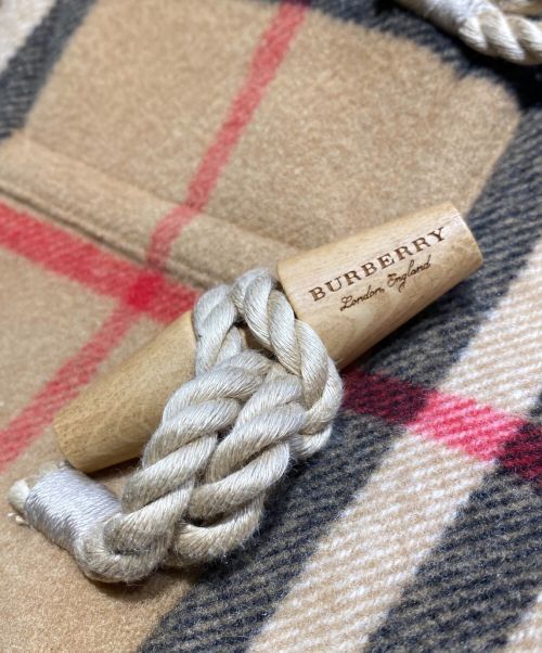 BURBERRY（バーバリー）BURBERRY (バーバリー) ×Gosha Rubchinskiy(ゴーシャ・ラブチンスキー) ノバチェックダッフルコート ブラウン サイズ:XXXSの古着・服飾アイテム