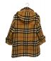 BURBERRY (バーバリー) ×Gosha Rubchinskiy(ゴーシャ・ラブチンスキー) ノバチェックダッフルコート ブラウン サイズ:XXXS：140000円