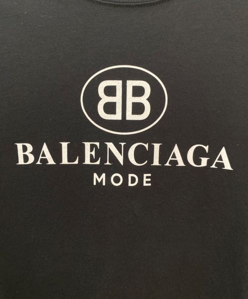 BALENCIAGA（バレンシアガ）BALENCIAGA (バレンシアガ) ロゴプリントTシャツ ブラック サイズ:Mの古着・服飾アイテム