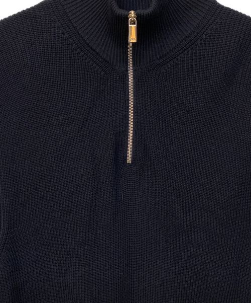 Dior（ディオール）Dior (ディオール) ハーフジップニットセーター ネイビー サイズ:Lの古着・服飾アイテム