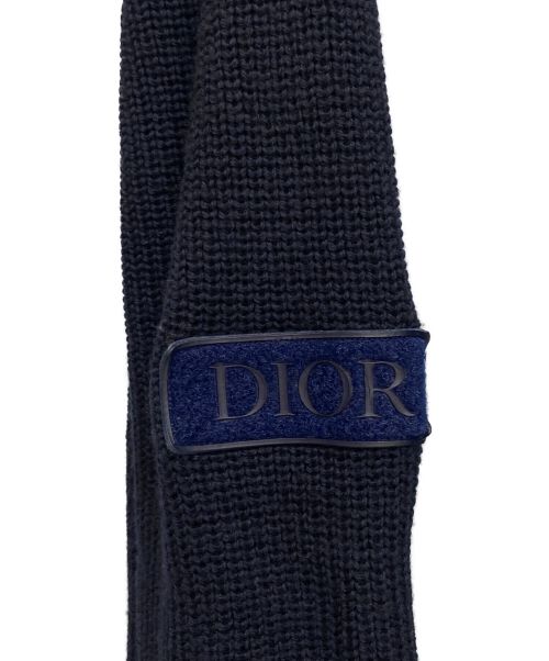 Dior（ディオール）Dior (ディオール) ハーフジップニットセーター ネイビー サイズ:Lの古着・服飾アイテム