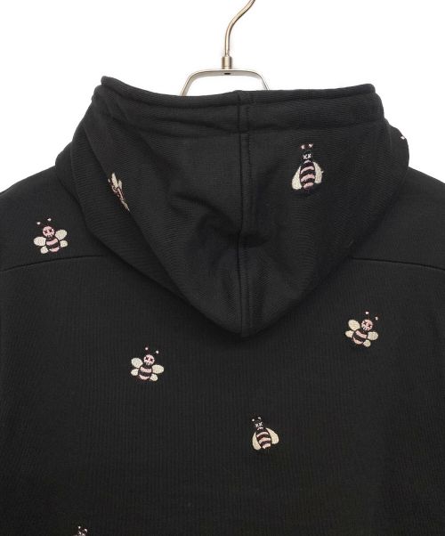Dior（ディオール）Dior (ディオール) ×KAWS(カウズ) BEE刺繍ジップアップパーカー ブラック サイズ:Sの古着・服飾アイテム