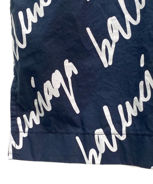 BALENCIAGA（バレンシアガ）BALENCIAGA (バレンシアガ) モノグラムシャツワンピース ネイビー サイズ:32の古着・服飾アイテム