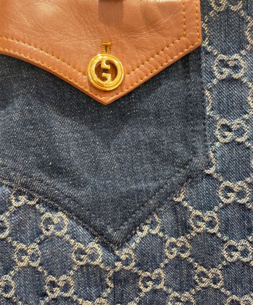 GUCCI（グッチ）GUCCI (グッチ) ウォッシュド オーガニックデニム スカート インディゴ サイズ:38の古着・服飾アイテム