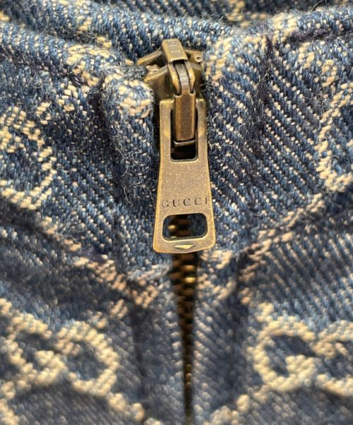 GUCCI（グッチ）GUCCI (グッチ) ウォッシュド オーガニックデニム スカート インディゴ サイズ:38の古着・服飾アイテム