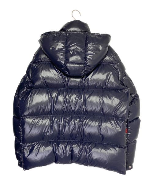 MONCLER（モンクレール）MONCLER (モンクレール) VALENTINO (ヴァレンティノ) ダウンジャケット ネイビー×レッド サイズ:52の古着・服飾アイテム