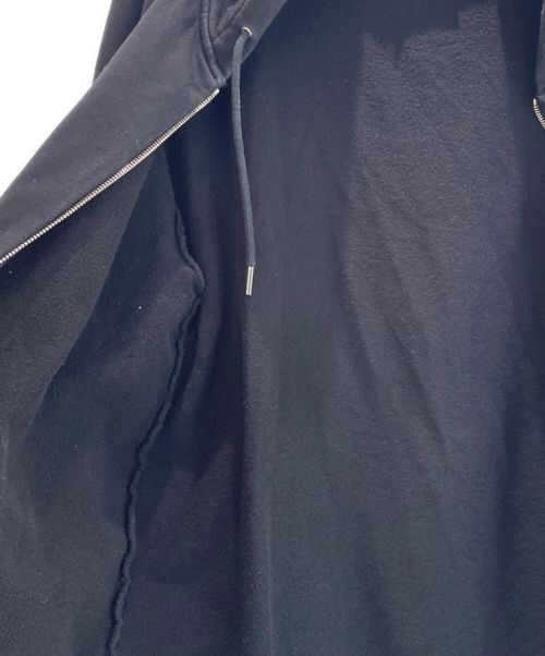 CELINE（セリーヌ）CELINE (セリーヌ) ルーズ ロゴ フーディ ジップアップ フーディ ブラック サイズ:‐の古着・服飾アイテム