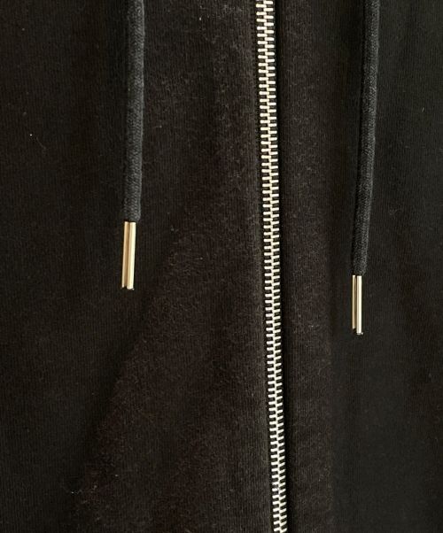 CELINE（セリーヌ）CELINE (セリーヌ) ルーズ ロゴ フーディ ジップアップ フーディ ブラック サイズ:‐の古着・服飾アイテム