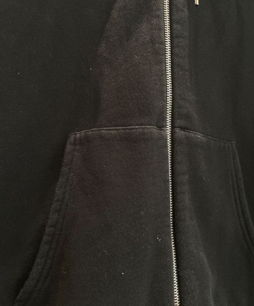 CELINE（セリーヌ）CELINE (セリーヌ) ルーズ ロゴ フーディ ジップアップ フーディ ブラック サイズ:‐の古着・服飾アイテム