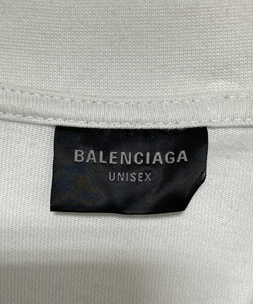 BALENCIAGA（バレンシアガ）BALENCIAGA (バレンシアガ) 刺繍ロゴTシャツ ホワイト サイズ:Lの古着・服飾アイテム